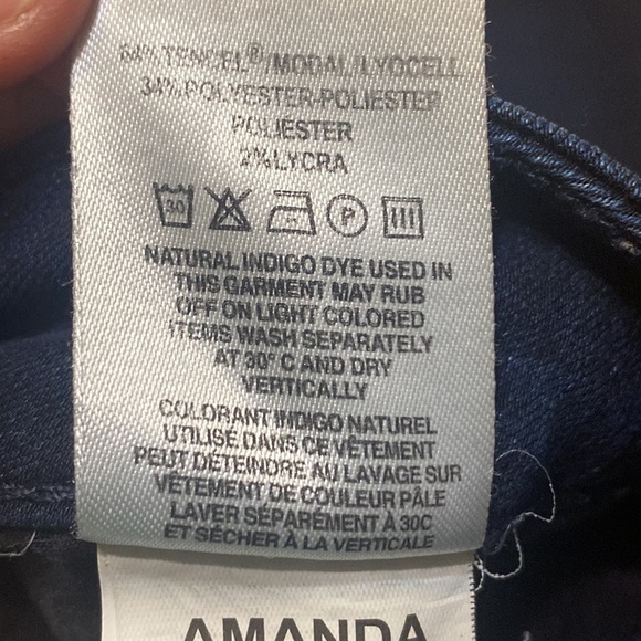 DL1961 Amanda Jeans Skinny Token Blue Denim Jeans Women’s 28 4 Way Stretch - Picture 6 of 10